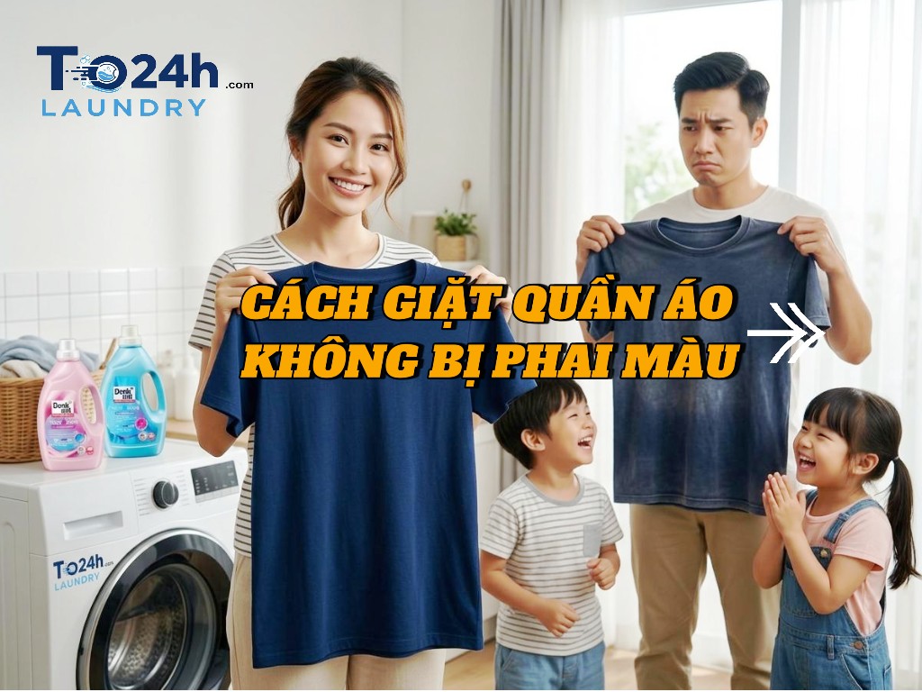 cách giặt quần áo không phai màu